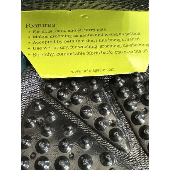 Deshedding Grooming Gloves Pet Magasin One Size Horse Cat Dog Pet Owners Brush - Picture 3 of 3